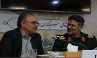 دیدار دکتر هاشمی با فرمانده جدید سپاه استان